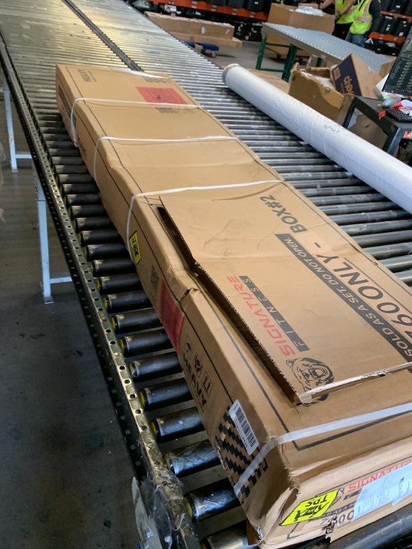 Photo 1 of partial set missing other set unknown set that's missing.................Fitvids Multifunctional Home Gym Equipment with 122.5 lbs Weight Stack, Black box 2 of 2