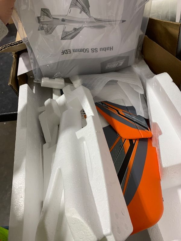 Photo 1 of ***Damaged engine---SELLING FOR PARTS***E-flite RC Airplane Habu SS Super Sport 50mm EDF Jet BNF Basic Transmitter Batteries and Charger Not Included with Safe Select and AS3X EFL02350