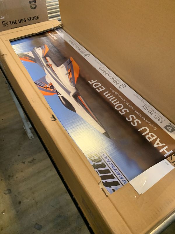 Photo 1 of ***Damaged engine---SELLING FOR PARTS***E-flite RC Airplane Habu SS Super Sport 50mm EDF Jet BNF Basic Transmitter Batteries and Charger Not Included with Safe Select and AS3X EFL02350