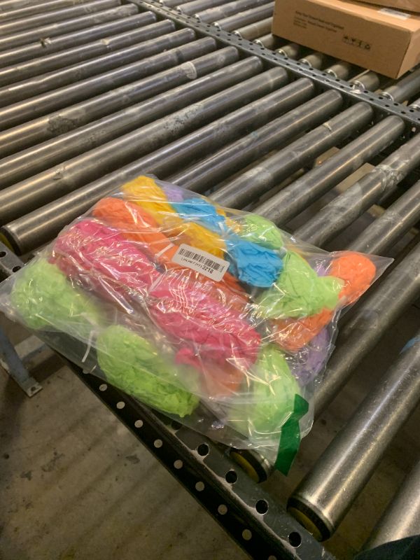 Photo 1 of 12 Pcs Paper Pom Poms Kit, Tissue Paper Flowers for Birthday, Party, Fiesta, Classroom, Playroom Festive Decorations (Multicolor, Assorted Sizes)