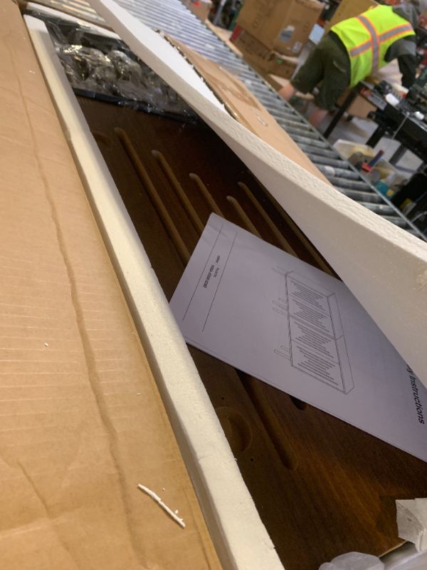 Photo 1 of Tribesigns Set of 2 Sideboard Buffet with Storage, 59" Buffet Sideboard Cabinet with Adjustable Shelves, Accent Storage Cabinet for Living Room, Dark Brown