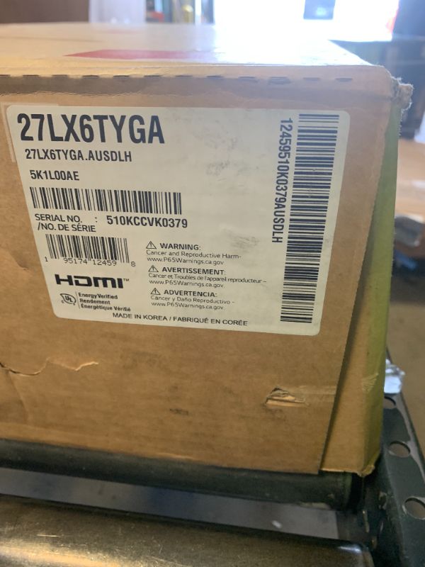 Photo 1 of LG 27-Inch StanbyME 2 with Folio Cover, Portable Touch Screen, Dolby Vision, HDR10, Filmmaker Mode, Built-in Battery, Full Swivel Rotation (27LX6TYGA, 2025)