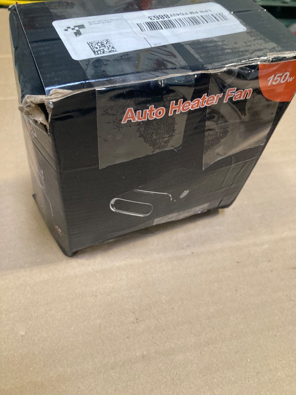 Photo 1 of 12V Portable Car Heaters for Vehicle, Car Heater and Windshield Defroster and Demister Features Heating Cooling and Air Purification Functions,360° Rotating Cigarette Lighter Port Car Heater - Black