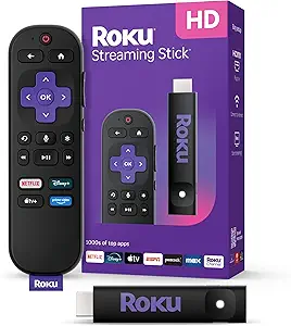 Photo 1 of Roku Streaming Stick HD 2025 — HD Streaming Device for TV with Roku Voice Remote, Free & Live TV