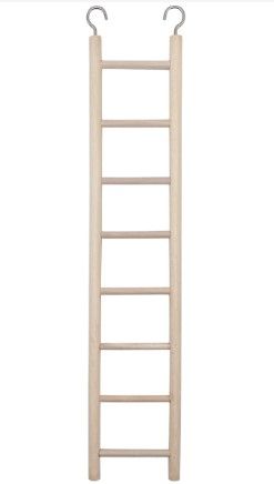 Photo 1 of Birdie Basics Wooden Ladder for Bird Cage Climbing Ladder Toy for Parakeets Parrots Cockatoo (8 Step)