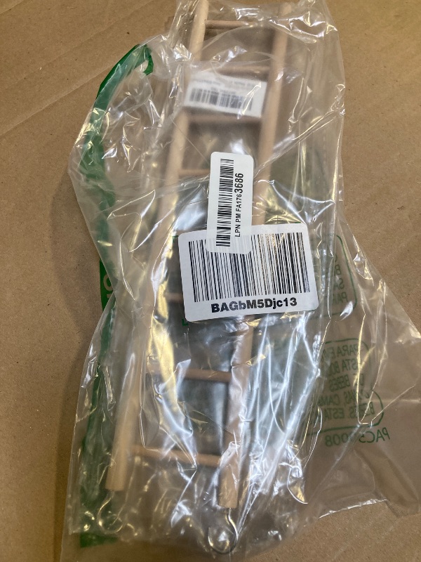 Photo 1 of Birdie Basics Wooden Ladder for Bird Cage Climbing Ladder Toy for Parakeets Parrots Cockatoo (8 Step)