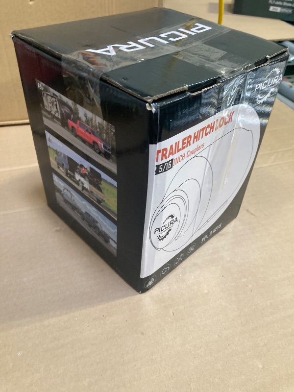 Photo 1 of 2025 Upgraded Trailer Lock Fits 2-5/16 Inch Coupler, Heavy Duty Trailer Hitch Locks, Anti-Theft Trailer Coupler Lock for RV, Trailer, Boat, Pickup(Red)