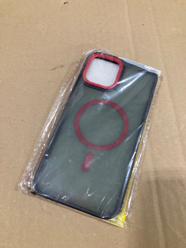 Photo 1 of BENTOBEN Magnetic for iPhone 12 Pro Max Case Compatible with Magsafe, Translucent Matte Shockproof Anti-Fingerprint Anti-Scratch Protective Cover Phone Case for iPhone 12 Pro Max 6.7 inch, Red