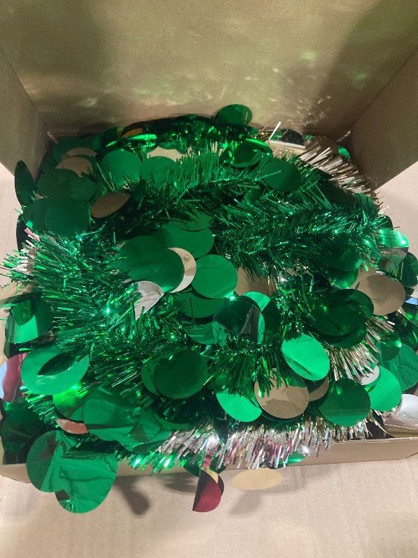 Photo 1 of [Timer & 8 Modes] 6 Ft Lighted Slim Christmas Tree Happy New Year 2025 with 100 Warm White & Multicolor Changing Lights Battery Powered Big 3D Star,Tinsel Pop Up Holiday Decoration