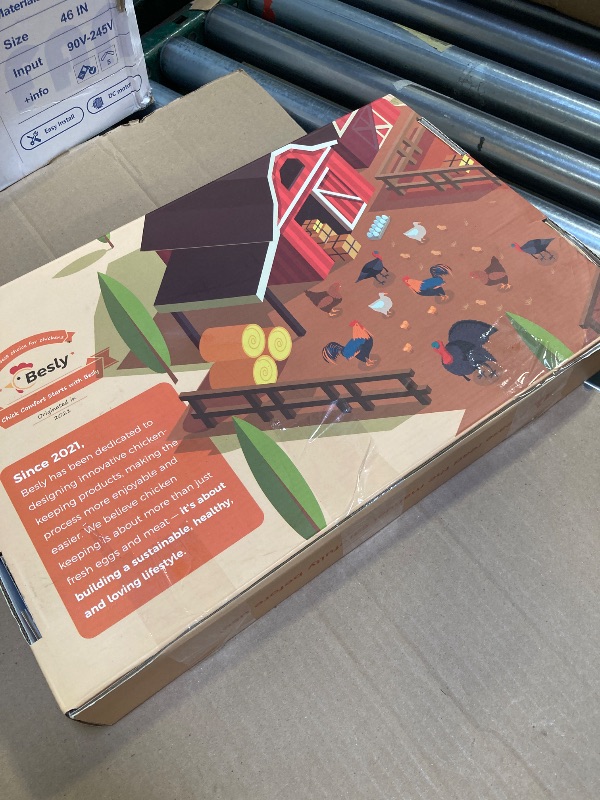 Photo 1 of WiFi Automatic Chicken Coop Door with 2K HD Camera, Solar Powered Chicken Door with Anti-Pinch Function, Timer, Security Alarm, 9000mAh Battery, Chicken Coop Accessories