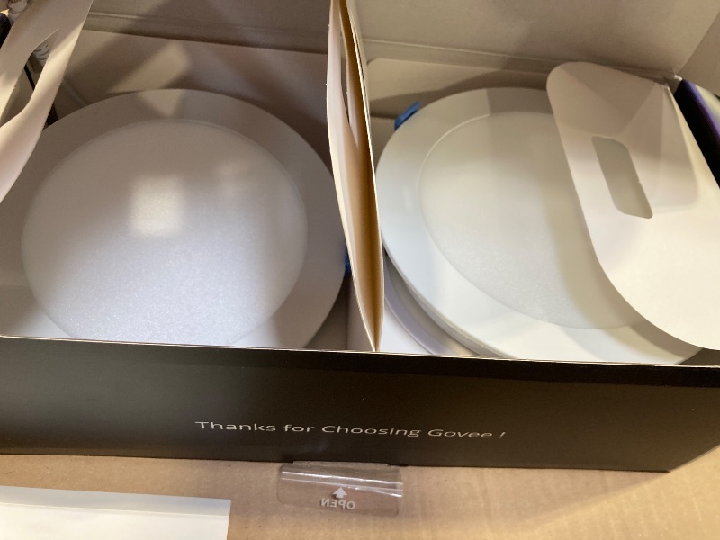 Photo 1 of 3PACK  Govee Smart Recessed Lighting 6 Inch, Wi-Fi Bluetooth Direct Connect RGBWW LED Downlight, 65 Scene Mode, Canless Recessed Light Work with Alexa & Google Assistant with Junction Box, 1100 Lumen