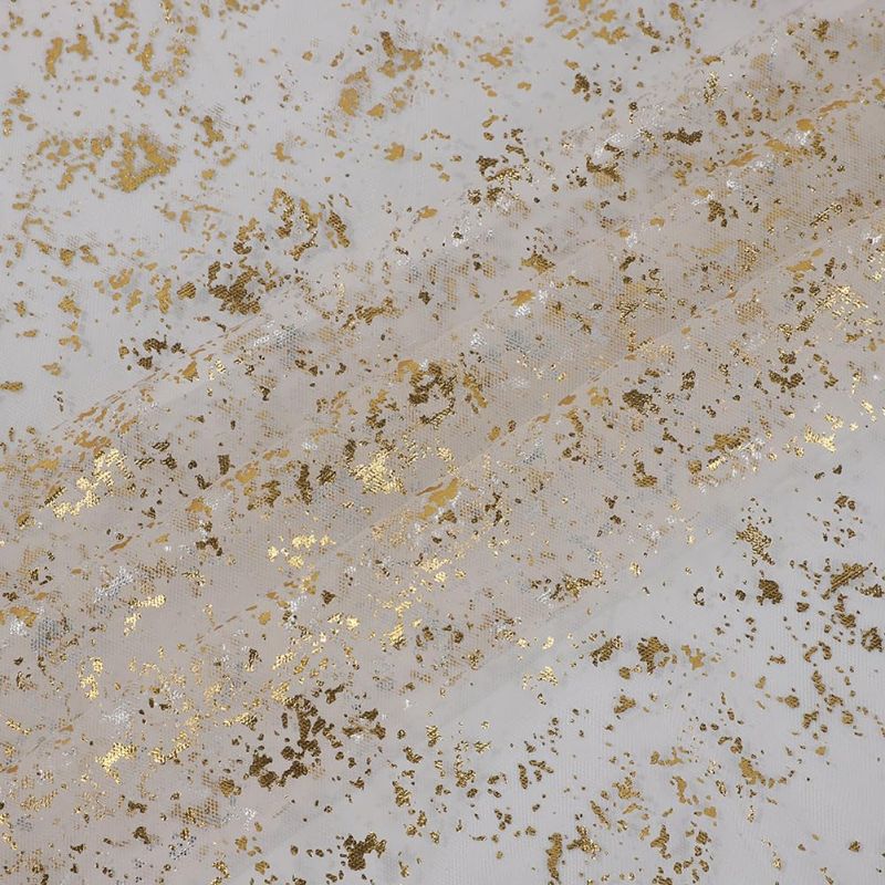 Photo 1 of 70 x 300 cm Glitter Gauze Table Runner Thin Mesh Table Runner Roll Sheer Chiffon Table Runner Cheesecloth Dining Table Runner Christmas Table Centerpiece Runner Wedding Table Decorations Golden
