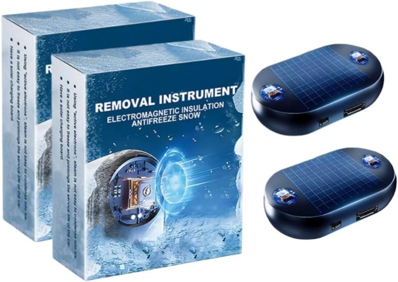 Photo 1 of 2026 New Portable Solar Car Interference Antifreeze Instrument - Electromagnetic Molecular Interference Freeze & Snow Remover for Car Ice and Snow Scraping
