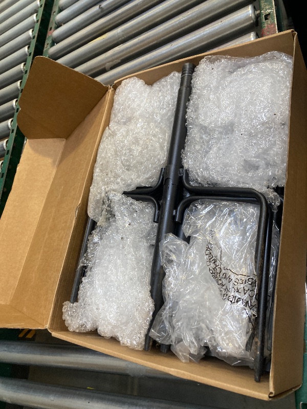 Photo 1 of 4 Pack String Light Poles for Outside, Thickened Metal Christmas Lights Hanger Pole Outdoor with Fork, Lighting Hanging Post Accessories for Patio Decor Garden Backyard Yard Outside Decorations