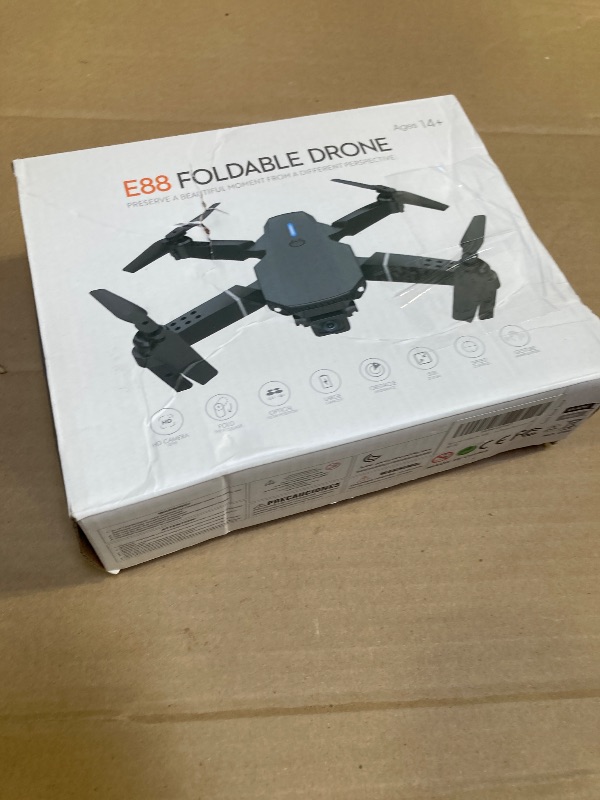 Photo 1 of Mini Drone With 4K Cameras,Drones One Key Take Off/Landing, Waypoint Fly,Gesture Selfie,Headless Mode,3 Speeds Modes,2 Batteries,Remote Control Foldable RC Quadcopter Toys Gifts for Boys Girls. (Black)