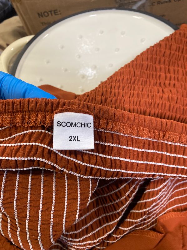 Photo 1 of 2XL- BURNT ORANGE SUN DRESS.