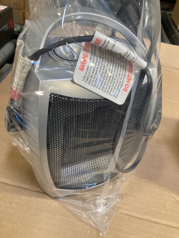 Photo 1 of  Portable Electric Space Heater  for Office Room Desk Indoor Use, Silver