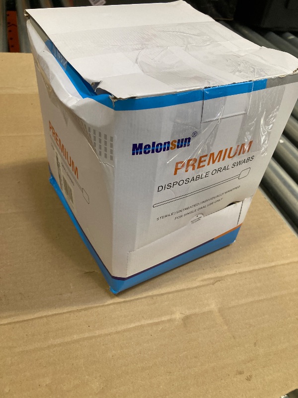 Photo 1 of 300 Pcs Oral Swabs Disposable - Longer Unflavored & Sterile Dental Sponge Swabs for Mouth Cleaning - Individually Wrapped, Medical Grade, Latex-Free for Oral Care (Blue 300)