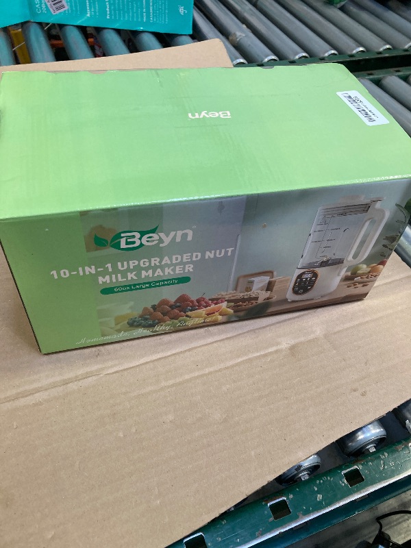 Photo 1 of Beyn 10-in-1 Automatic Nut Milk Maker Machine, 60oz Large Capacity with ?? ???????? Blades & Self-Cleaning. for Homemade Almond, Soy, Oat Milk, Milkshake - Delay Start & Keep Warm Functions