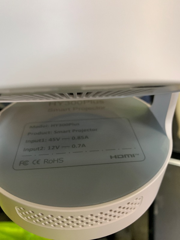 Photo 1 of ?Electric Focus?Mini Projector, Projector 4K 1080P Support, 260 ANSI Lumens Projector with Wifi and Bluetooth, Upgrade Smart Proyector, 5w Speaker, Auto Keystone Correction 35"-130" Screen HY300 Plus