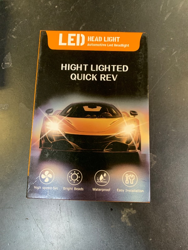 Photo 1 of LUNQIN 9012 HIR2 for Auto Led Bulb Car Headlight Low Beam High Beams Fog Light Bulbs Lights Head Front Full Lamp (Replacement Assembly White Illumination Accessories) Pack of 2 6000K Plug-N-Play