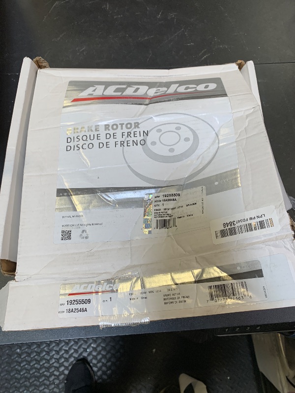 Photo 1 of ACDelco Silver Rear Brake Rotor 18A2546A | GM 19255509 Brake Rotors for Select Honda Accord, Acura RDX, Honda Civic, and more