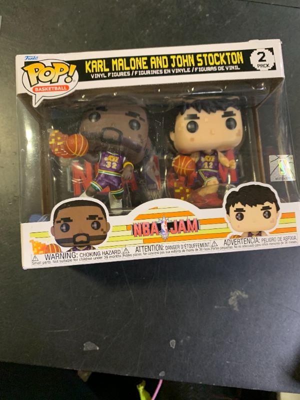 Photo 1 of Funko Pop Collectible Toy Figure - Karl Malone - NBA - Collectable Vinyl Figure - Gift Idea - Official Merchandise - Toys for Kids & Adults - Sports Fans