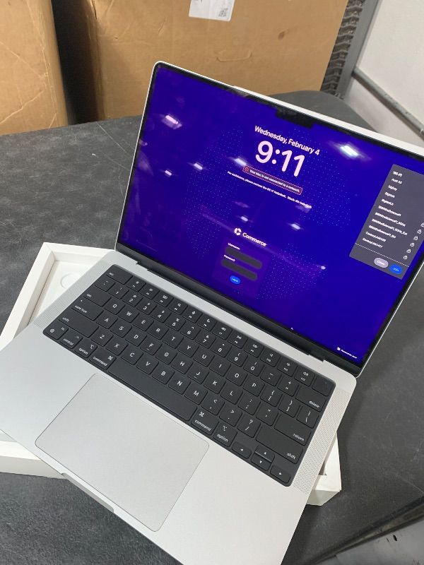 Photo 5 of SEE CLERK NOTES********** Apple 2024 MacBook Pro Laptop with M4 Pro, 12?core CPU, 16?core GPU: Built for Apple Intelligence, 14.2-inch Liquid Retina XDR Display, 24GB Unified Memory, 512GB SSD Storage; Silver