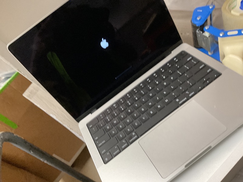Photo 1 of LOCKED….SEE CLERK NOTES********** Apple 2024 MacBook Pro Laptop with M4 Pro, 12?core CPU, 16?core GPU: Built for Apple Intelligence, 14.2-inch Liquid Retina XDR Display, 24GB Unified Memory, 512GB SSD Storage; Silver