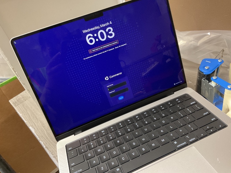 Photo 1 of LOCKED….SEE CLERK NOTES********** Apple 2024 MacBook Pro Laptop with M4 Pro, 12?core CPU, 16?core GPU: Built for Apple Intelligence, 14.2-inch Liquid Retina XDR Display, 24GB Unified Memory, 512GB SSD Storage; Silver