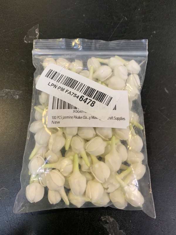 Photo 1 of 100 PCS Jasmine Pikake Clay Flower for Making Garland Jewelry Making DIY Craft Supplies