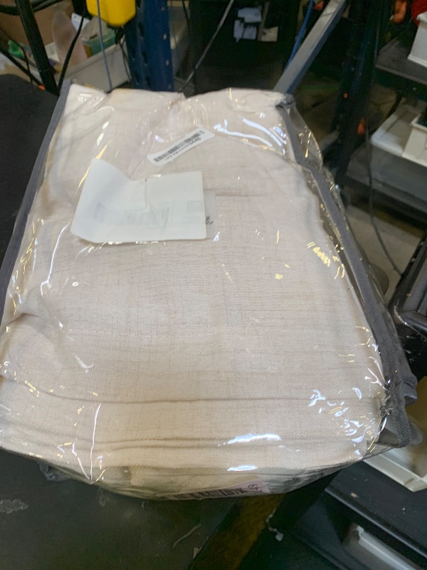 Photo 1 of 100 Inch Extra Wide Linen Sheer Curtains 84 Inch Long 2 Panels Set for Living Room, Pinch Pleated Light Filtering Farmhouse Nursery Room Curtain 100 x 84 Large Window Track System Semi Through Drapes