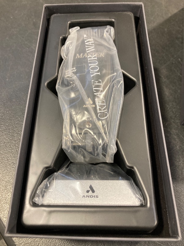 Photo 1 of Andis Black Label MLC Professional Master Cordless Lithium-Ion Hair Clipper, Adjustable Carbon Steel Blade for Close Cutting, Black