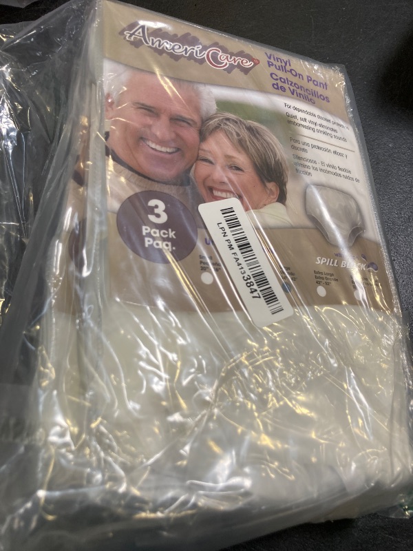 Photo 1 of Adult Vinyl Waterproof Pull-On-Cover Incontinence Under Pants [Pack of 9] Extra Waterproof Protection Designed to GO ON TOP of/Together with Diapers & Briefs as Added Leak Resistance (Large)