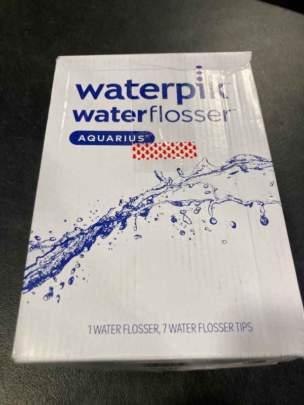 Photo 1 of Waterpik Aquarius Water Flosser For Teeth Cleaning, Gums, Braces, Dental Care, Electric Power With 10 Settings, 7 Tips For Multiple Users And Needs, ADA Accepted, White WP-660, Packaging May Vary