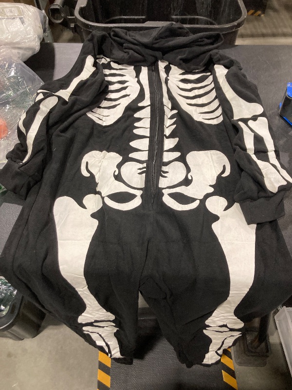 View 2 of #followme Men's Onesie Adult Comfortable Fleece Hooded Front Zip w/Side Pockets Halloween Costumes for Men L