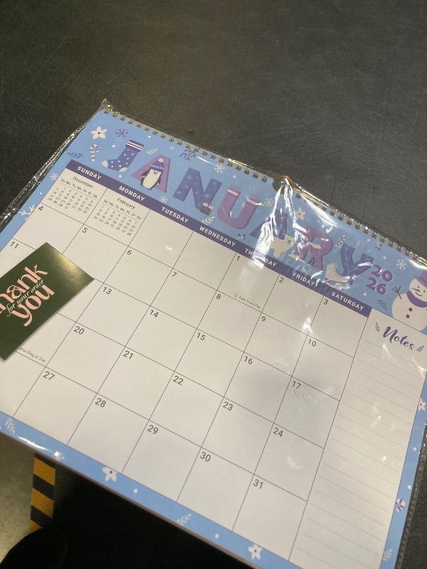 View 2 of 2026 Calendar,18-Month Wall Calendar Runs from Jan 2026 to Jun 2027, 11.5" x 14.7", Large Monthly Calendar with Twin-Wire Binding, Perfect for Home or Office - Seasonal