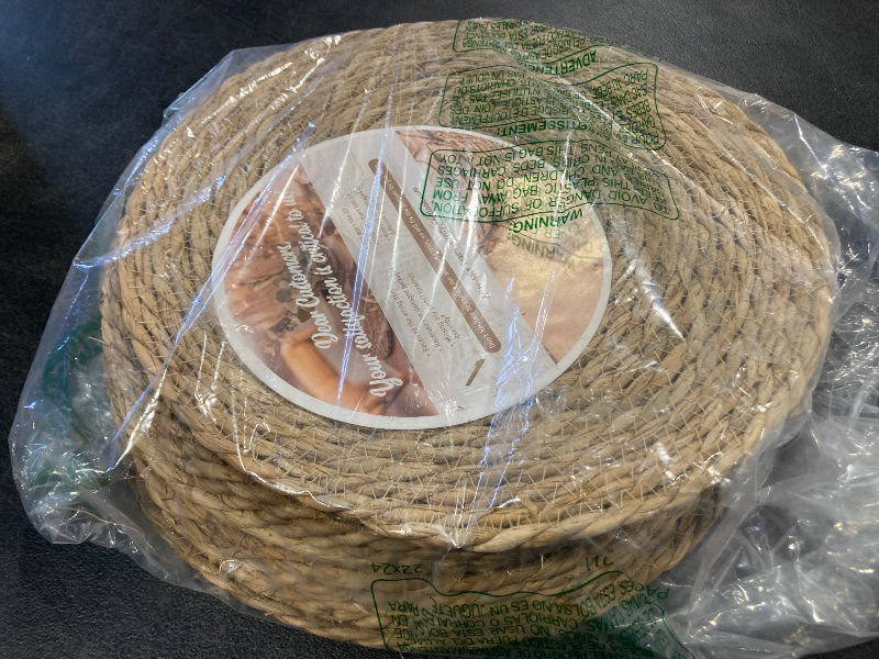 Photo 1 of 13.5'' Round Woven Placemats Set of 10, Boho Rattan Chargers for Dinner Plates, Round Rattan Placemats,for Dining Table,Wedding, Farmhouse,Outdoor and Christmas
