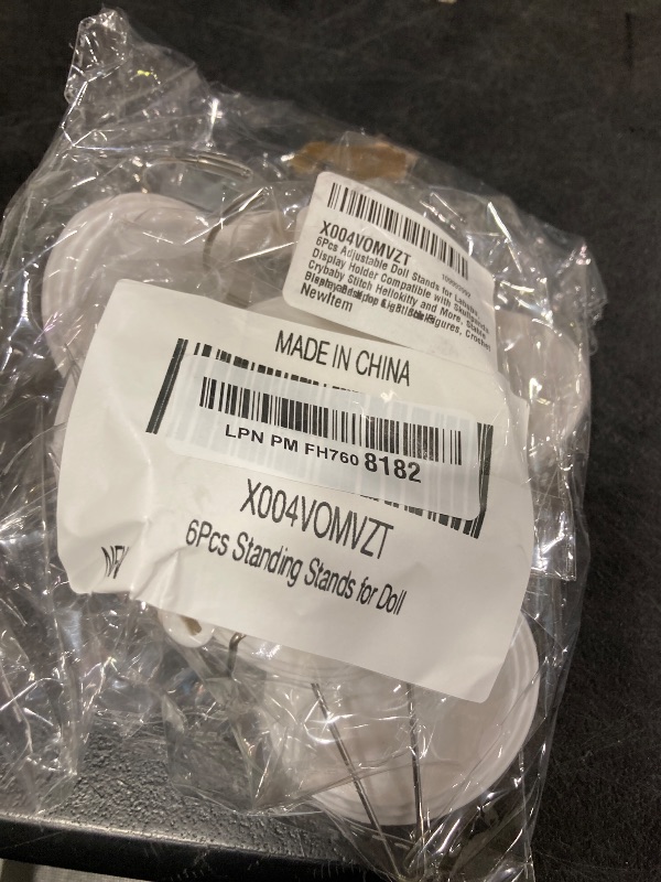 Photo 1 of 6Pcs Adjustable Doll Stands for Labubu, Display Holder Compatible with Skullpanda Crybaby Stitch Hellokitty and More, Stable Display Base for 6-8 Inch Figures, Crochet Plush, and Kpop Light Sticks