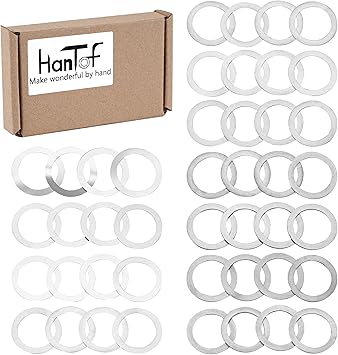 Photo 1 of 5/8 x 24 Barrel Shim Kit for Brake Timing & Alignment .308/7.62mm Caliber (44 Pack, 11 Kinds of Thickness)
