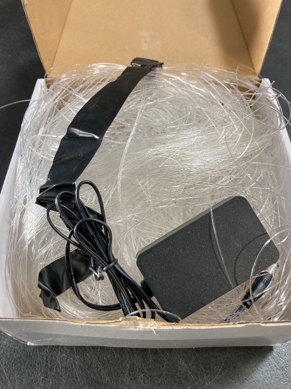 Photo 1 of AKEPO 16W Fiber Optic Lights Optical Fibre Star Ceiling Light Kit RGBW APP+Music Control Car Home Use, Sound Sensor Light Source with 28key RF Musical Remote and Fiber Cable 450pcs 0.75mm 9.8ft/3m