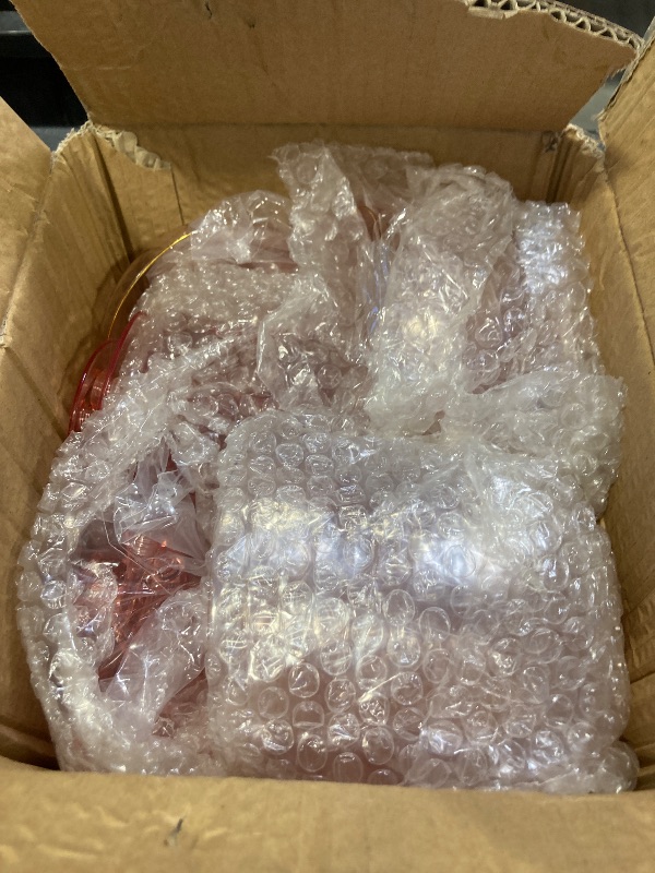 Photo 1 of 24 PCS Plastic Coupe Glasses 9 oz Pink Detachable Gold Rim Martini Glass Espresso Champagne Cocktail Cups Disposable Vintage Margarita Glassware for Birthday Baby Shower Wedding Bachelorette Party