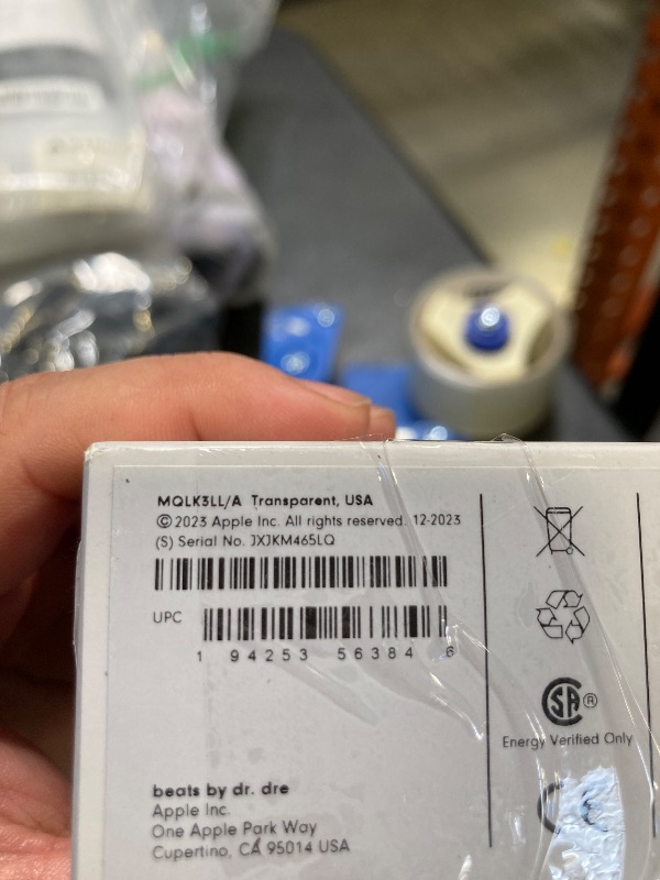 Photo 1 of Beats Studio Buds + | True Wireless Noise Cancelling Earbuds, Enhanced Apple & Android Compatibility, Built-in Microphone, Sweat Resistant Bluetooth Headphones, Spatial Audio - Transparent