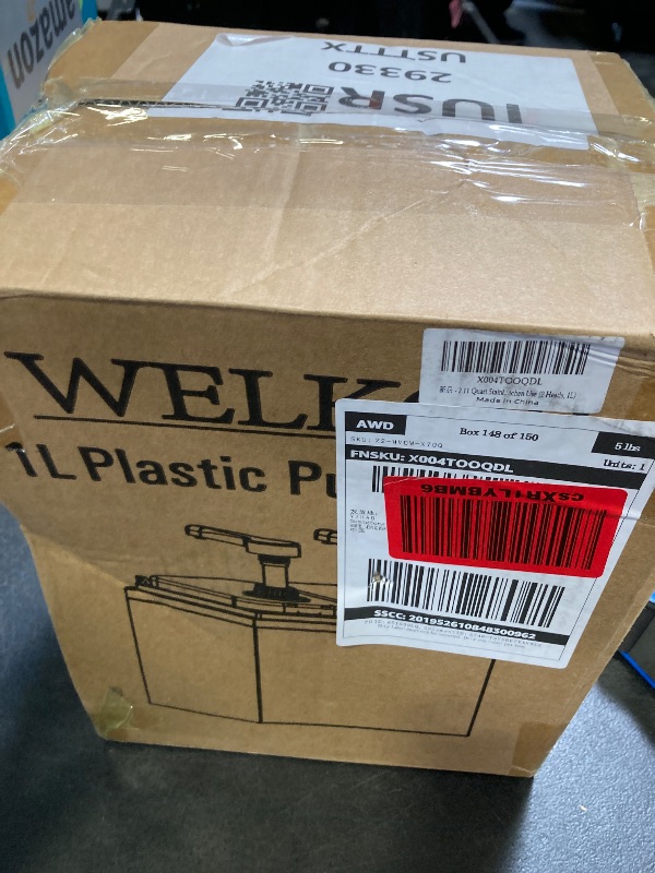 Photo 1 of 2.11 Quart Stainless Steel Sauce Pump Dispenser,Condiment Pump Station Detachable Leak-Proof Design for Sauce Honey Syrup Dressing,Commercial & Home Kitchen Use (2 Heads, 1L)