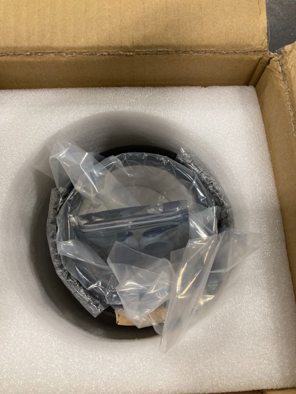 Photo 1 of ***MISSING PARTS*** Homephyte 4 + 5 + 6 Inch Ceramic Pots for Indoor Plants, Succulents Plant Pots, Orchid Flower Pot with Drainage Hole, Modern Clay Stoneware Planters, Set of 3 (Black, 4+5+6 Inch)