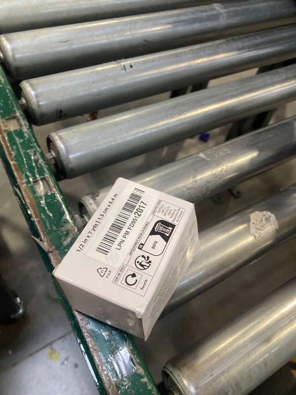 Photo 1 of Amazon Basics Double Sided Refillable Permanent Tape with Dispenser, Narrow Width, 1/2 x 252 inches, 3-Pack, Translucence