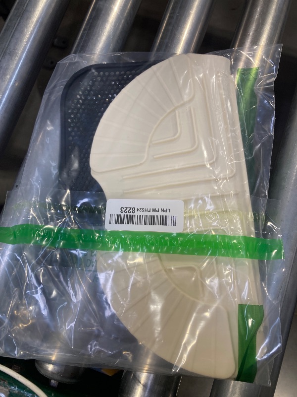 Photo 1 of 2 PCS Air Fryer Trivets Silicone and Splatter Shield for Ninja Crispi,Heat Resistant Mat for Air Fryer for Air Fryer Accessories,for Ninja Combi Accessories Kitchen Air Fryer Trivet (Off White&Black)