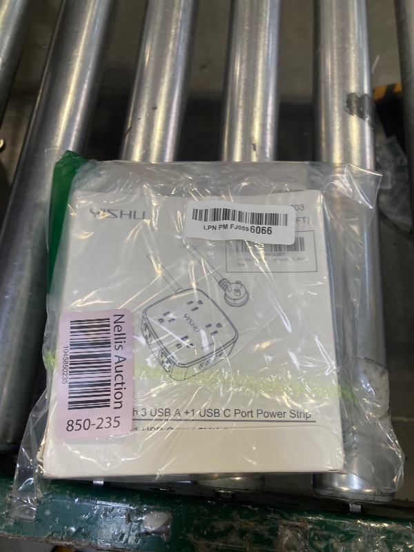 Photo 1 of 6 Ft Surge Protector Power Strip - 8 Widely Outlets with 4 USB Ports, 3 Side Outlet Extender with 6 Feet Extension Cord, Flat Plug, Wall Mount, Desk USB Charging Station, ETL,White