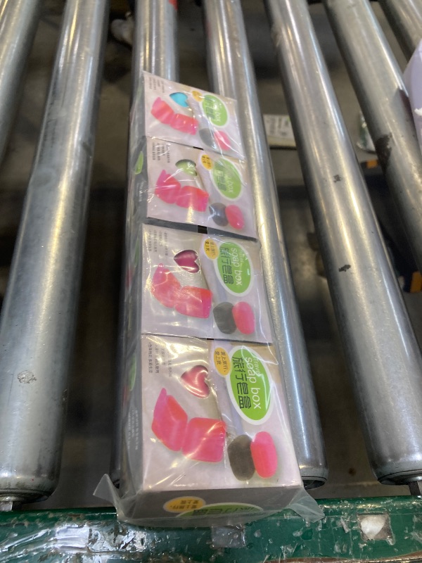 Photo 1 of 4 Pcs Portable Travel Soap Container Case Box Holder, Plastic Soap Case Organizer for Home, Bathroom, Hiking, Camping and Other Outdoor Activities (Blue Green Pink, Rose Red)