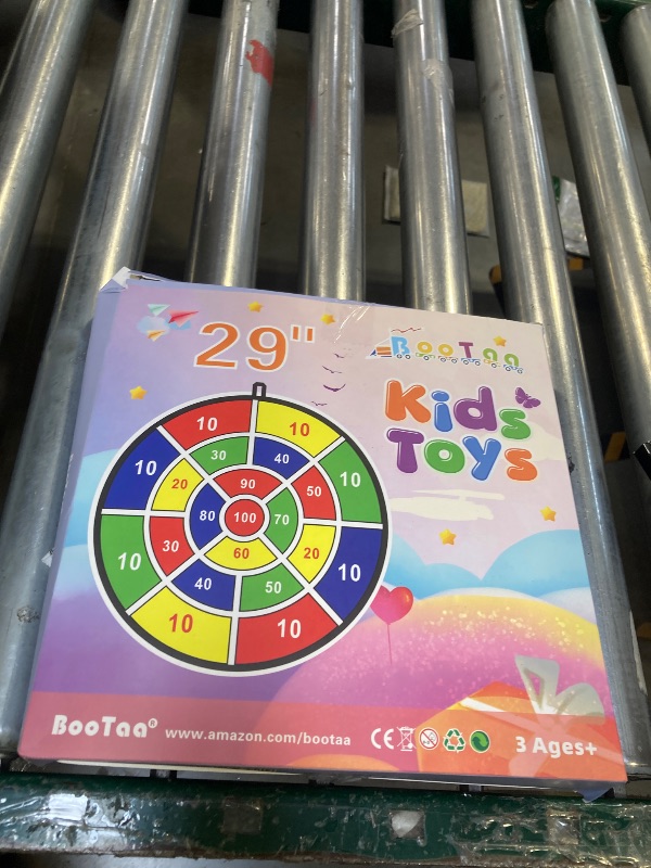 View 2 of 29" Large Dart Board for Kids, BooTaa Kids Dart Board with 12 Sticky Balls, Boys Toys, Indoor/Sport Outdoor Fun Party Play Game Toys, Birthday Gifts for 3 4 5 6 7 8 9 10 11 12 Year Old Boys Girls